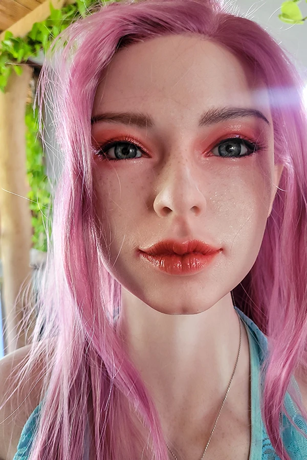 Pretty Pink Haired Small Breasted Sex Doll Janice 171cm Mailovedoll